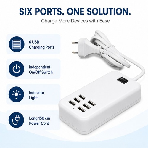Stazione ricarica usb 6 - usb,