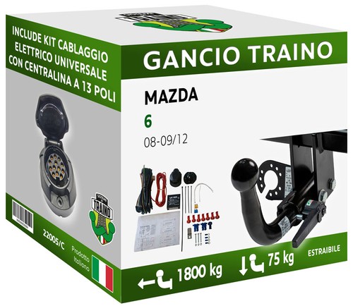 Gancio orizzontale estraibile - gancio,