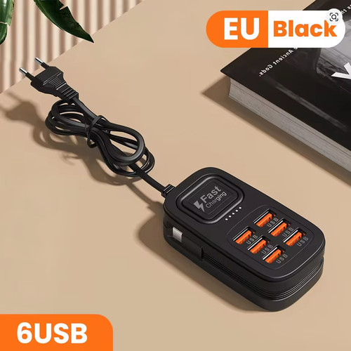 Caricabatteria usb in - usb-c, 6-in-1