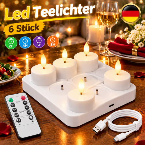 Teiera led ricaricabile - ricaricabile, 6